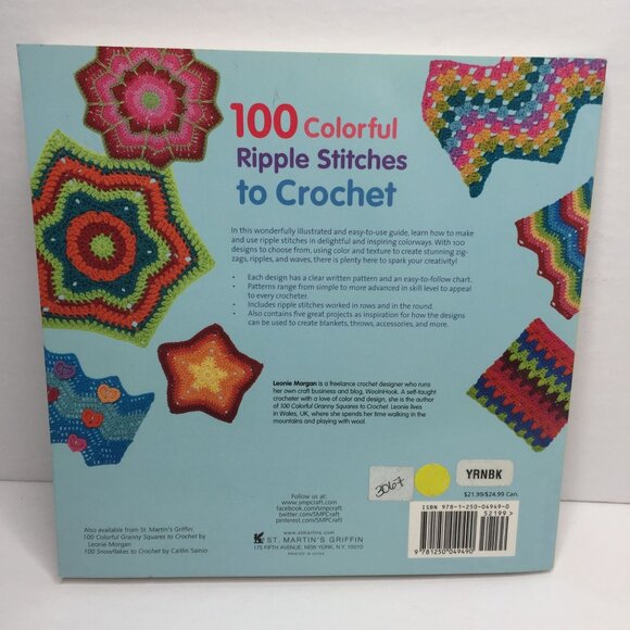 100 Colorful Ripple Stitches to Crochet Book Patterns Idea Designs Leonie Morgan - Picture 9 of 10